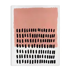Stupell Industries Pink Dotted Pattern Canvas Wall Art Design by Michael Willett 