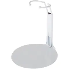 Plymor DSP-30W White Adjustable Action Figure Stand, fits 6 and 6.5 inch Action Figures, Waist is 1.25" - 1.5" wide, 3.25" - 4" around