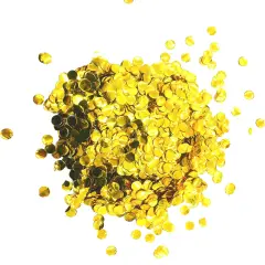 Gold Foil Mylar Round Confetti Circle Dot Graduation Wedding Table Scatter Centerpieces Baby Shower Birthday Engagement Reception Party Favors Decorations Celebrations