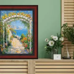 Certificate Mahogany With Rope Picture Frame 25x25 frame