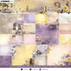 Jenine's Mindful Art Designer Background Paper Pad 8"X8"-Growing & Blooming