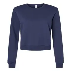 BELLA + CANVAS&reg; Women's Sponge Fleece Classic Crewneck Sweatshirt Navy