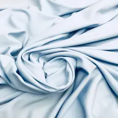 1 Yard White Polyester Backdrop Fabric Wedding Drapery Semi Opaque 5 feet wide x 8 feet high Baby Blue