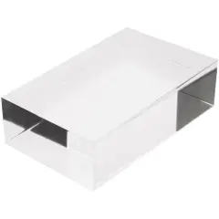 Plymor Clear Polished Acrylic Rectangular Display Block, 1.5" H x 5" W x 3" D