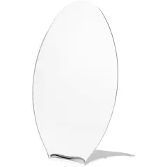 Plymor Oval Acrylic Countertop Mirror, 12" H x 8.25" W x 3.375" D