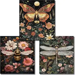 3 Pack Insect Diamond Art Kits