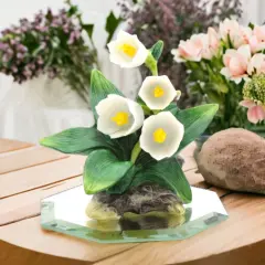 Ceramic Lily of the Valley Figurine, Home D&eacute;cor, Gift for Her, Gift for Mom, Spring D&eacute;cor, Vanity Decor