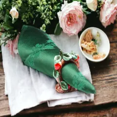 Ceramic Strawberry Napkin Holders-Set of 4, Home D&eacute;cor, Gift for Her, Gift for Mom, Kitchen D&eacute;cor, Farmhouse D&eacute;cor, Wedding Decor