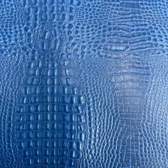 1 Yard Marine Gator Vinyl Fabric Waterproof Anti UV Outdoor Upholstery 54" Width Royal Blue