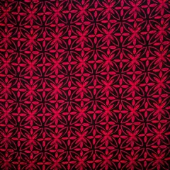 1 Yard Alluring Watercolor Blossoms Rayon Poplin Fabric 100% Polyester, 45" Wide Red