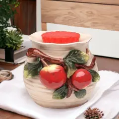 Ceramic Apple Tart Burner, Home D&eacute;cor, Gift for Her, Gift for Mom, Kitchen D&eacute;cor, Farmhouse D&eacute;cor, Nature Lover Gift, Vintage Decor