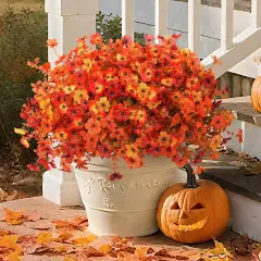12 Bundles Artificial Fall Flowers - Mix