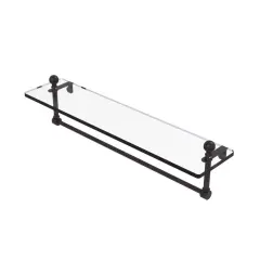 Mambo 22 InchGlass Vanity ShelfWith Integrated Towel Bar - Ma-1/22Tb-Vb