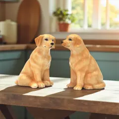 Ceramic Labrador Dog Salt & Pepper Shakers, Home D&eacute;cor, Gift for Her, Gift for Mom, Kitchen D&eacute;cor, Dog Lover Gift