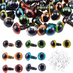 10mm Craft Eyes Amigurumi Cat Eyes with 70pcs Washers