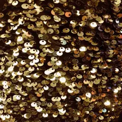 1 Yard Sequins Embroidered Stretch Velvet Rodeo Fabric Gold
