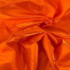 1 Yard Crystalized Liquid Bridal Satin Fabric with Reflective Shimmering Surface for Gowns Costumes and Decor 59/60 Inch Width Orange
