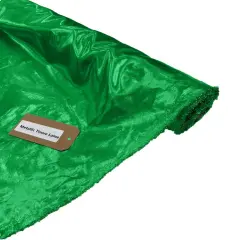 1 Yard Metallic Tissue Lame Fabric Lightweight Shiny Draping Material for Decor and Craft Green