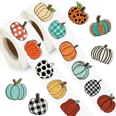 1400 Pcs Fall Pumpkin Sticker