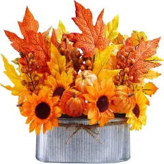Fall Floral Arrangement Table Centerpiece