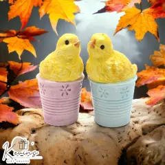 Ceramic Baby Chicken Salt & Pepper Shakers, Home D&eacute;cor, Gift for Her, Gift for Mom, Kitchen D&eacute;cor, Farmhouse D&eacute;cor, Fall Decor