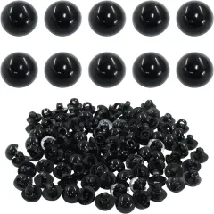 100 Pcs Plastic Safety Eyes Black Doll Eyes