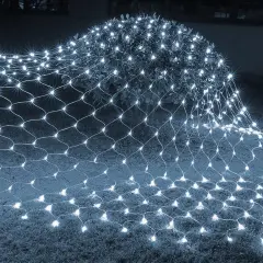 Christmas 360 LED Net Lights - 12FT x 5 FT (Cool White)