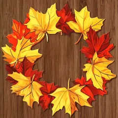 13 Inch Metal Fall Wreaths