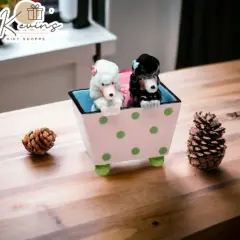 Ceramic Poodle Dogs Salt & Pepper Shakers In Box Set, Home D&eacute;cor, Gift for Her, Gift for Mom, Kitchen D&eacute;cor, Dog Lover Gift, Pet Loss Gift