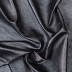 1 Yard Faux Leather Vinyl Fabric For Apparel And Costumes 58 Inch Wide Black