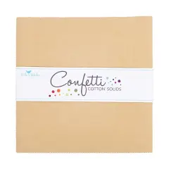 Confetti Cotton 10" Square Pack (Layer Cake / 10" Stacker) in Palomino byfor Riley Blake (10-120-PALOMINO-42)