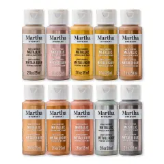 Martha Stewart&trade; Mixed Metals Collection - Multi-Surface Metallic Paint Set - 10 pc. - 68710