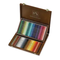 Caran d'Ache Supracolor Soft Aquarelle Pencil Set - Assorted Colors, Set of 80, Wood Box