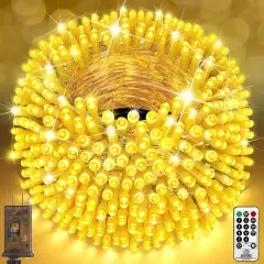 403FT 1000 LED Christmas String Lights with 8 Modes - Warm White