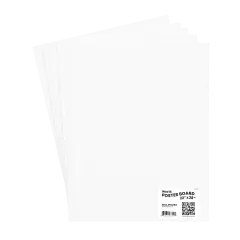 Poster Boards White 22x28 in &ndash; Large Size &ndash; 100 Count