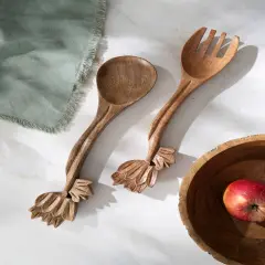 Wooden Cooking Utensil Set/Salad Servers-Set Of 2