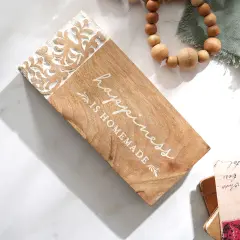 WOOD SIGNAGE 10X4.5X1.5 (Happiness is Homemade)