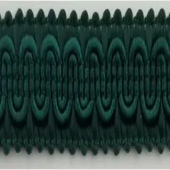 1/2" Scroll Braid Gimp w/ Backing - 12 Continuous Yards - Many Color Options! Dark green
