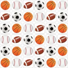 600 Pieces Sports Stickers for Kids Soccer Baseball Football Stickers Basketball Football for Kids Teacher for Ball Themed Birthday Party Classroom Decorations(Multiple Balls)