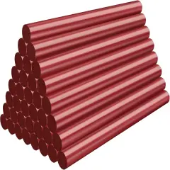 Red Hot Glue Sticks Mini, 36 Pack Hot Melt Glue Sticks Colored Small Size, Adhesive Sealing Wax Sticks for Stamp, Crafting, Christmas Cards, Decoration, Repairs, 4" Long x 0.27" Dia