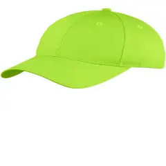 Port & Company&reg; Six Panel Unstructured Twill Cap Lime