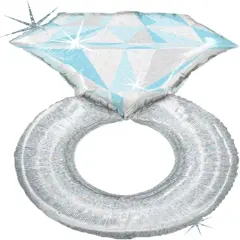 Sparkling Diamond Ring Jumbo 38" Foil Engagement Party Bridal Shower Balloon