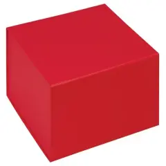 Pack/3: Red Magnetic Closure Gift Box - 7-5/8 x 7-5/8 x 3"