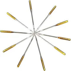 10Pcs Silver Universal Sewing Machine Needles, Size 16, Compatible with Most Home Sewing Machines, Ideal for Medium to Heavyweight Fabrics, Universal Point, Sewing Machine Needles
