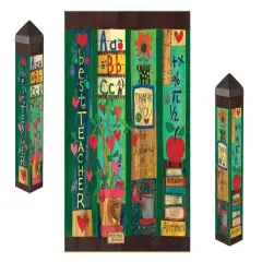 Teacher Art Pole 20 Inches Tall Thank You