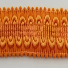 1/2" Scroll Braid Gimp w/ Backing - 12 Continuous Yards - Many Color Options! Orange
