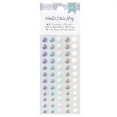 American Crafts Hello Little Boy Enamel Dots-60 Pieces
