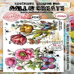 AALL And Create A6 Photopolymer Clear Stamp Set-Petal Pop