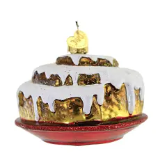 Old World Christmas 2.5 Inch Cinnamon Roll Christmas Tree Ornament , Ornament Breakfast Treat Multicolored