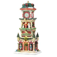 The Village Square Clock Tower - Lemax Santa's Wonderland